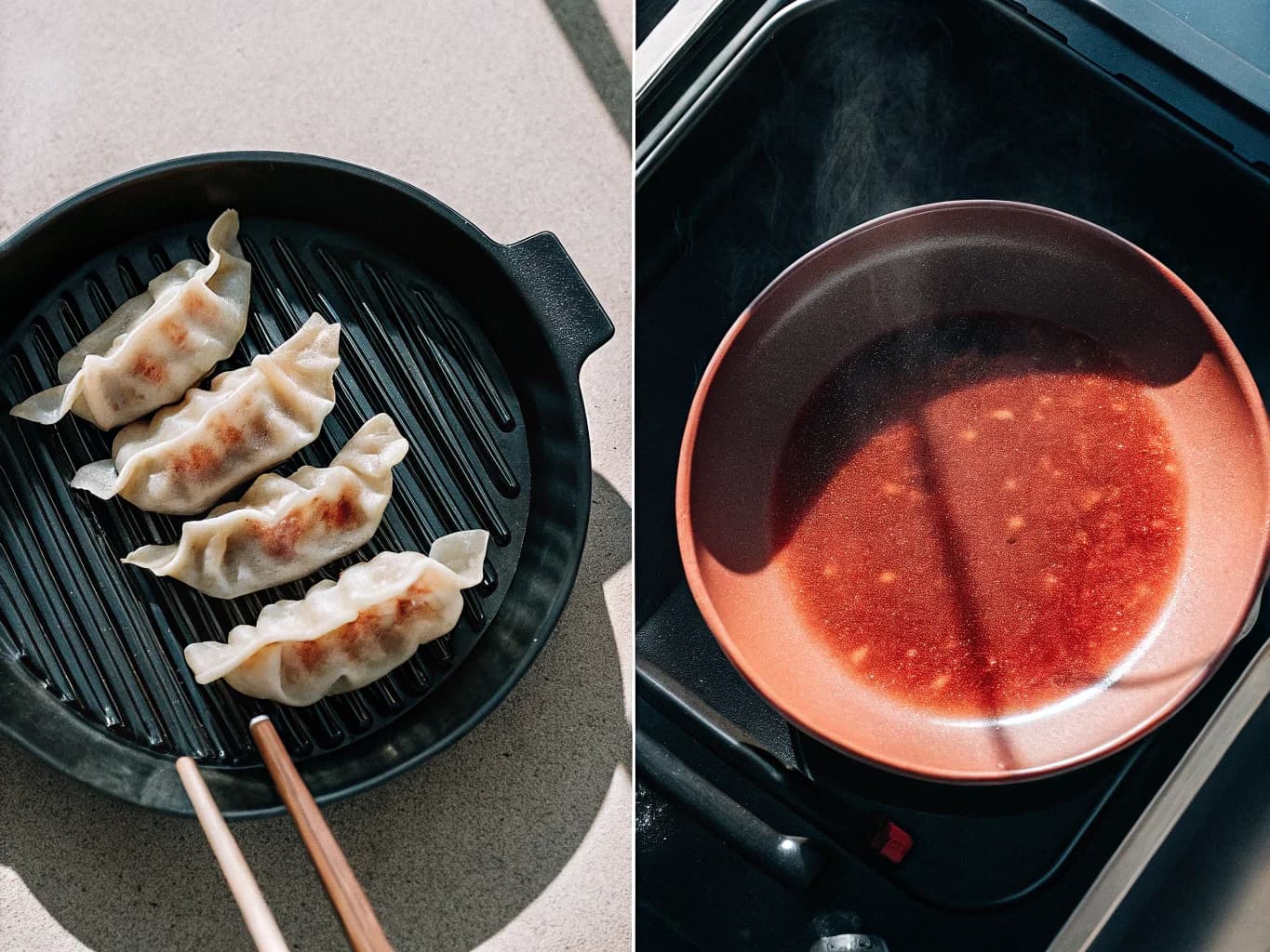 Schweinefleisch-Gyoza — fertiges Gericht