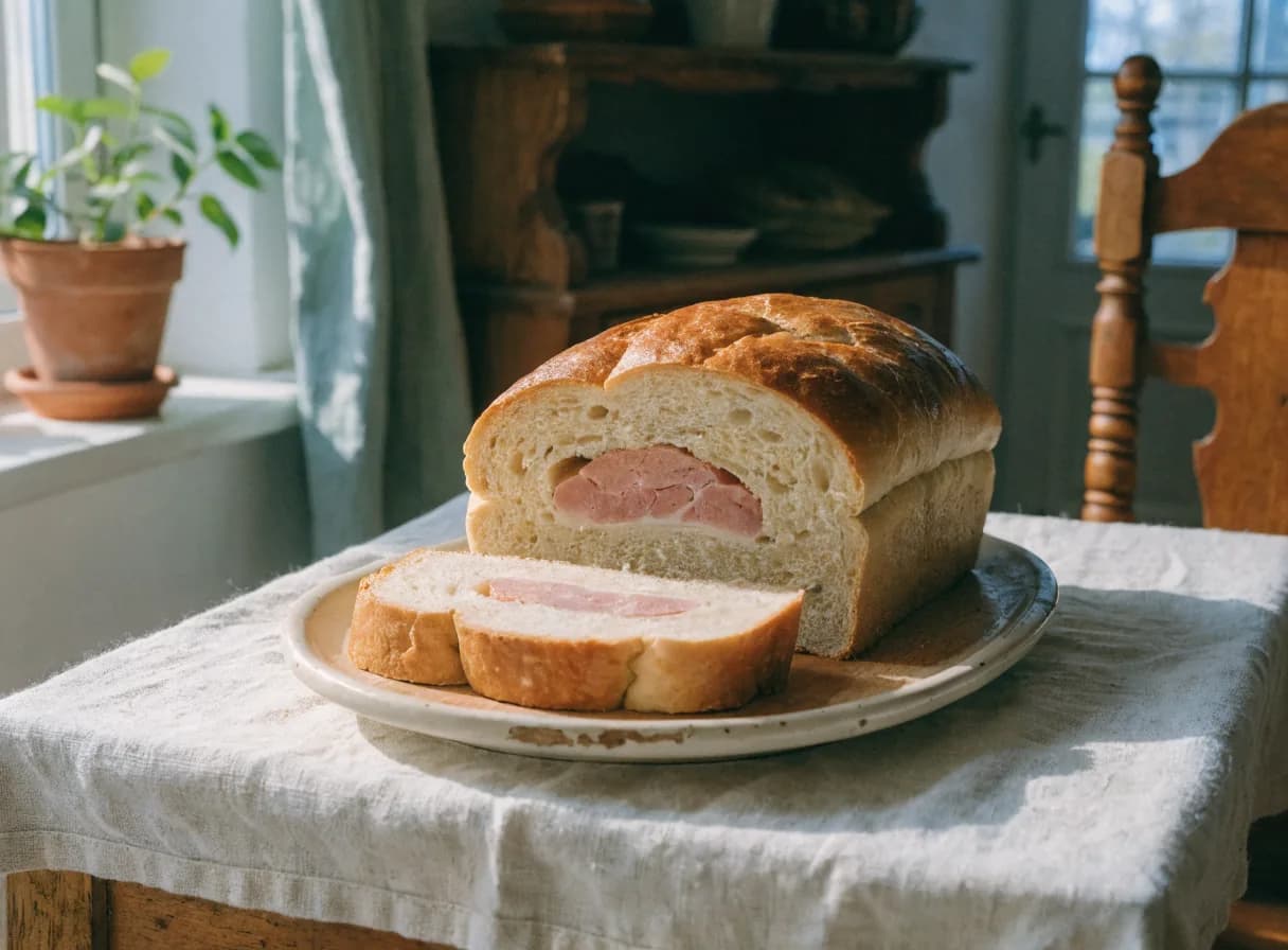 Šunka u kruhu - pripravljena jed